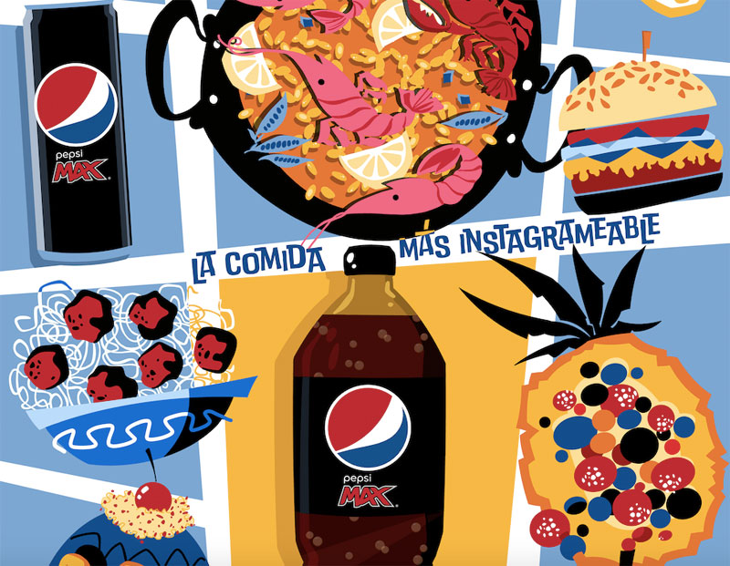 Pepsi MAX presenta sus nuevos envases en clave arty