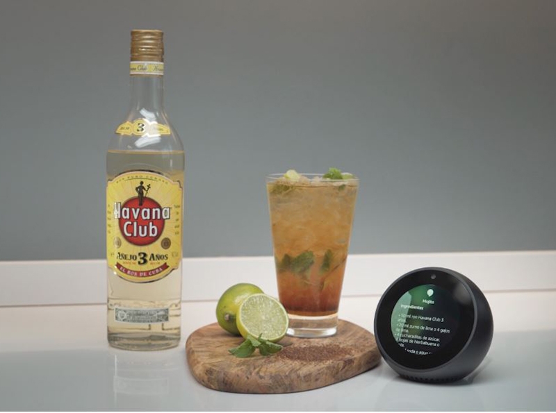 Nueva aplicación de Alexa para preparar cócteles