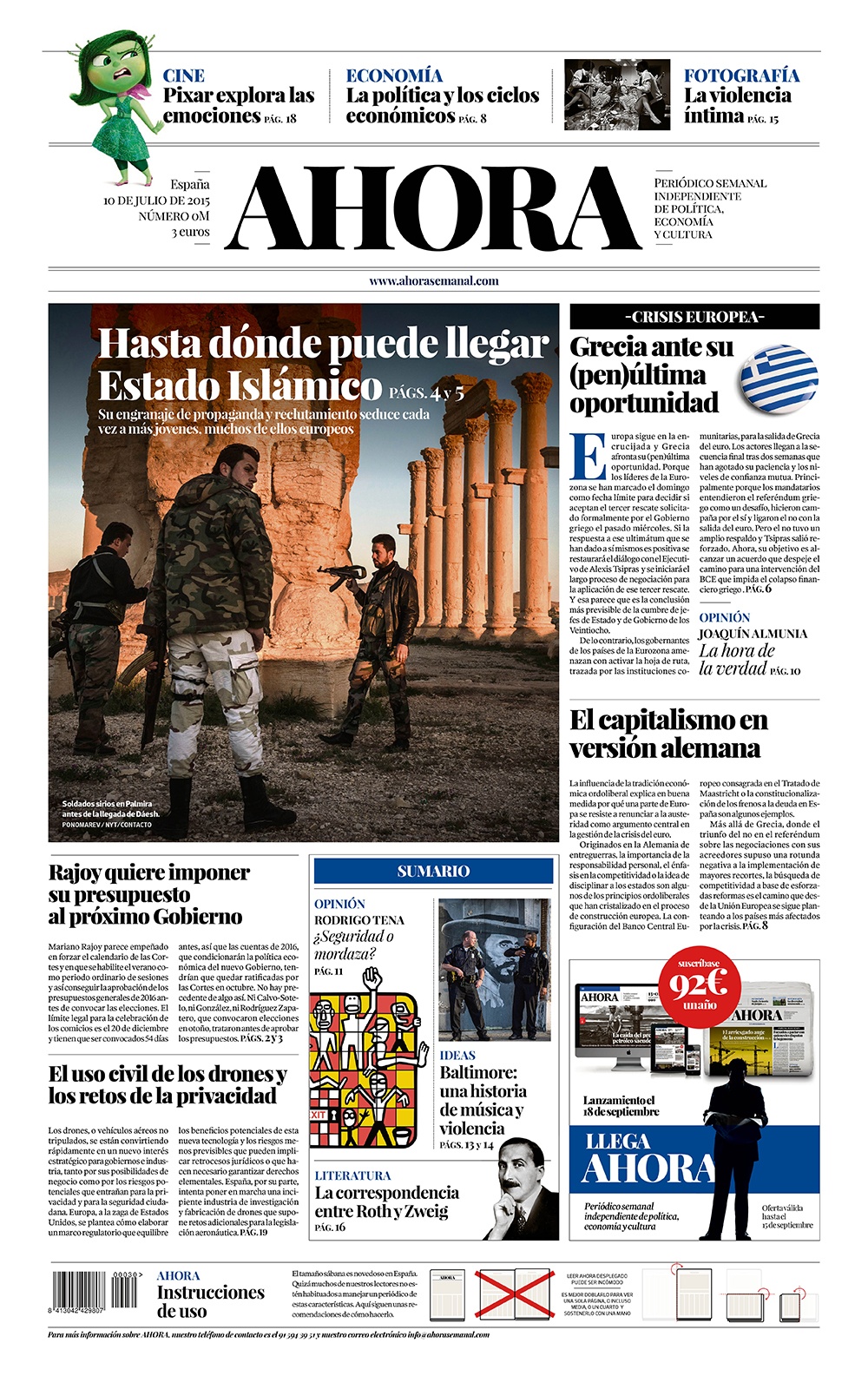 AHORA, nuevo periódico en papel