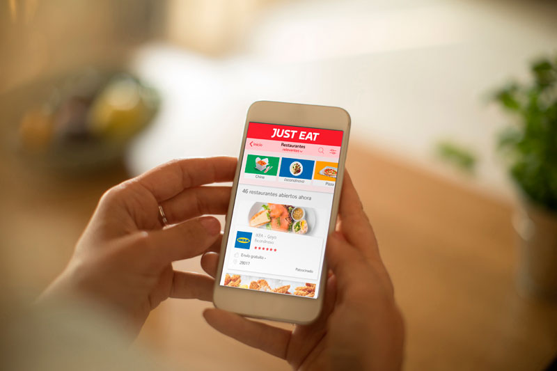 Just Eat reparte los productos alimenticios de IKEA