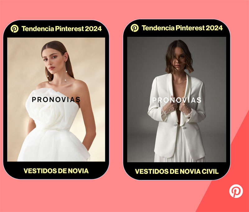 Pronovias apuesta por las Insignias de Tendencia de Pinterest