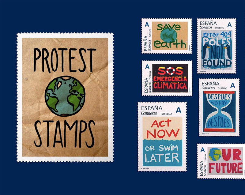 Correos gana dos Caples Awards con su campaña "Protest Stamps"