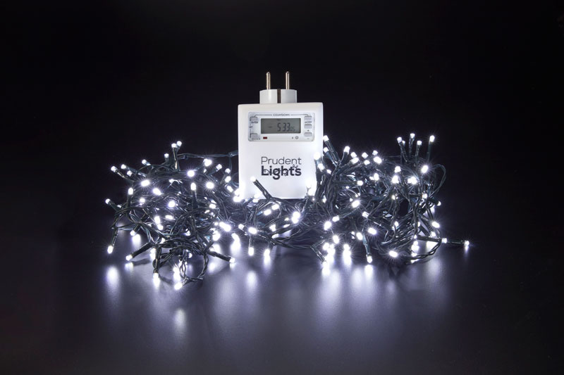 Luces de Navidad que se encienden cuando la luz es más barata
