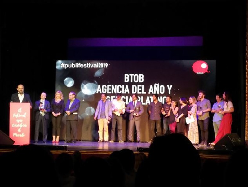 BTOB, agencia del año y agencia platino en el Publifestival 2019