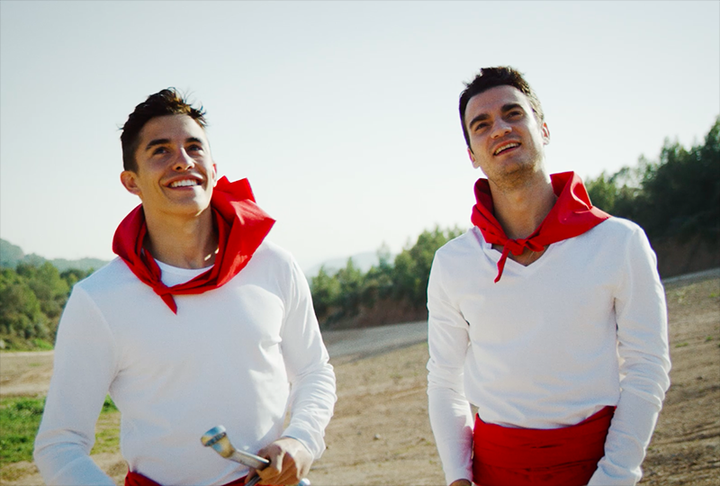 El gran chupinazo de Marc Márquez y Dani Pedrosa