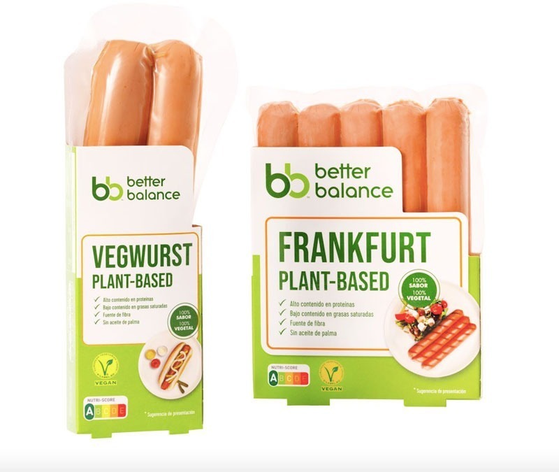 Salchichas 100% vegetales de Better Balance