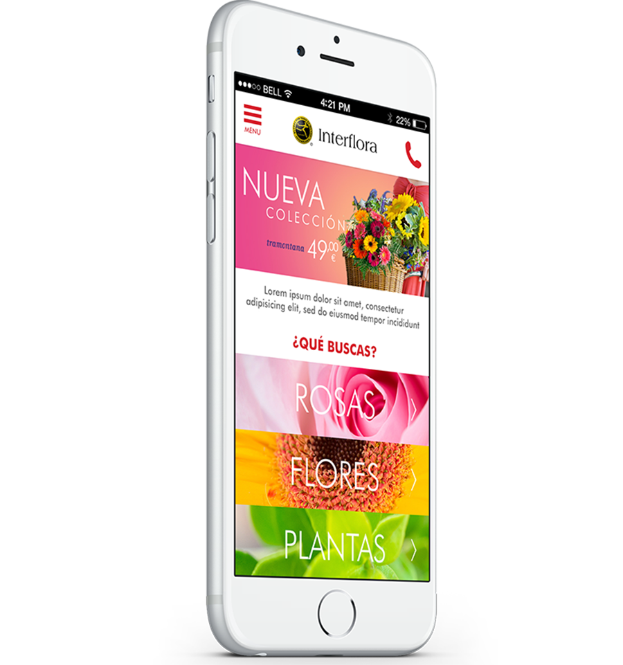 Interflora estrena web mobile