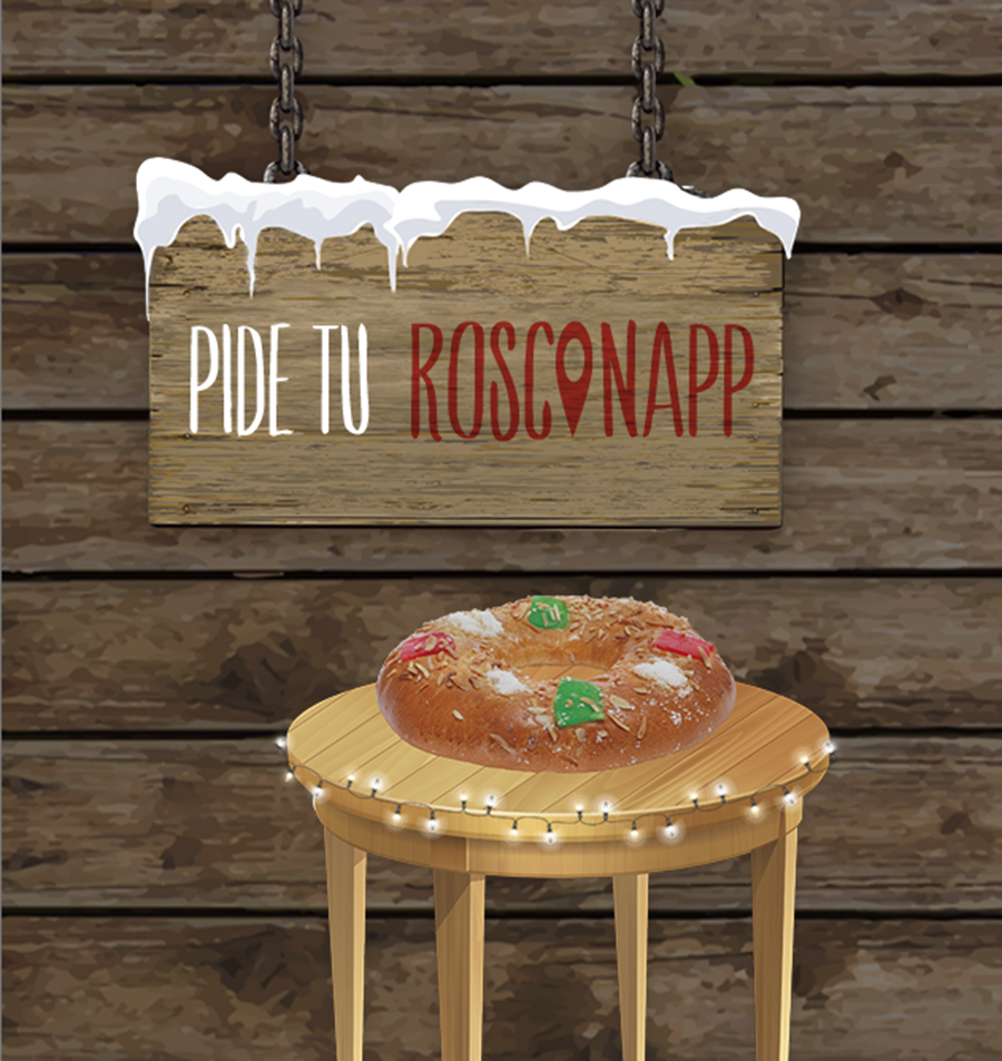 Roscón con figurita geolocalizada