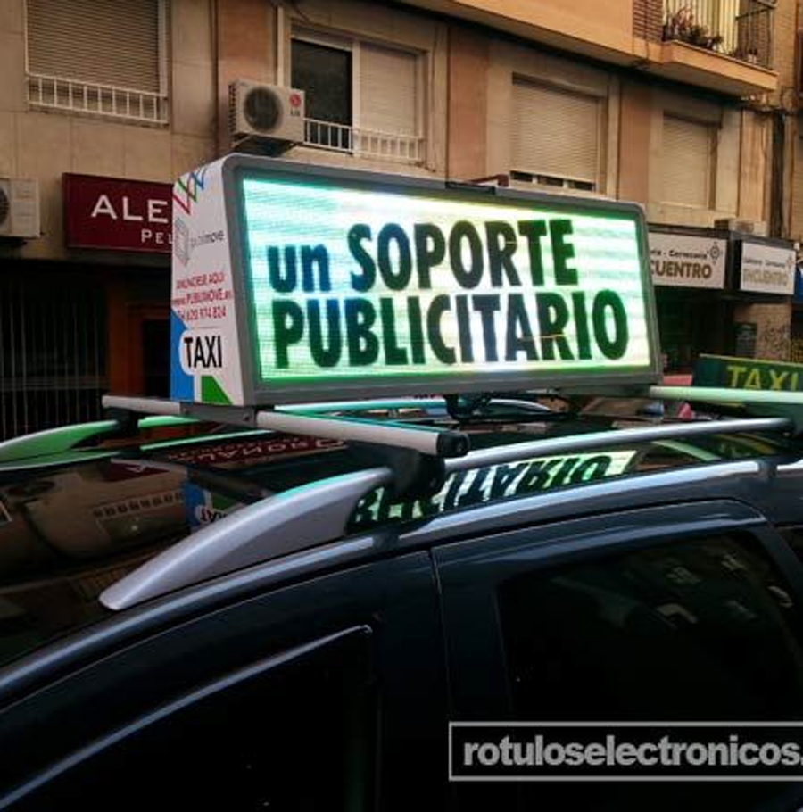 Taxis y autobuses lucirán vídeos publicitarios