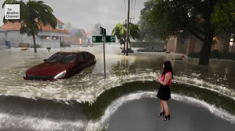 Un parte meteorológico en realidad virtual revoluciona las redes