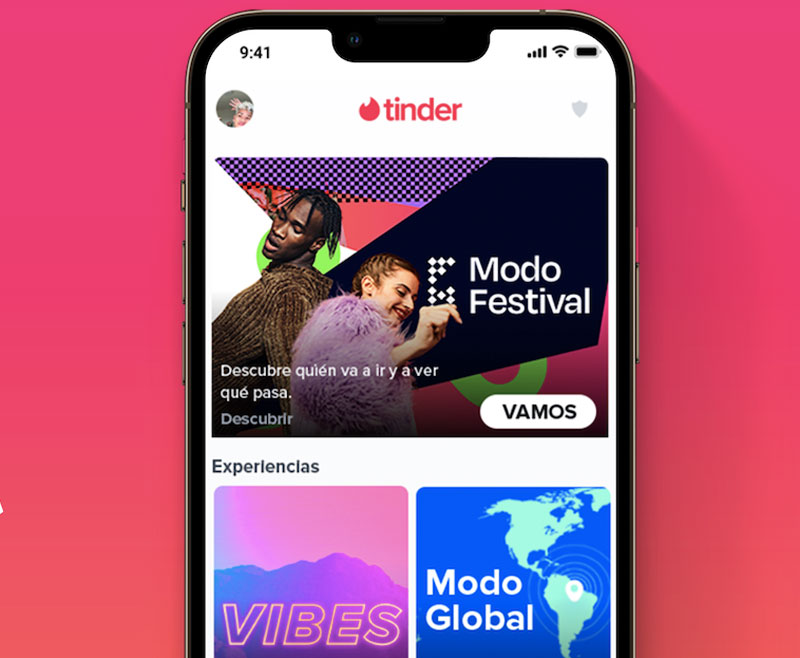 Tinder inicia su regreso a la vida real con el Modo Festival