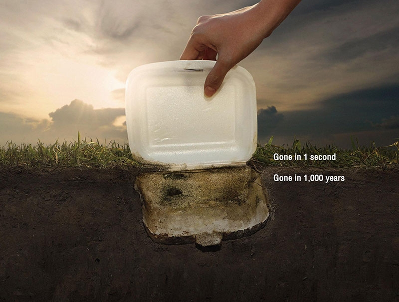 Plástico: se tira en un segundo, se degrada en mil años