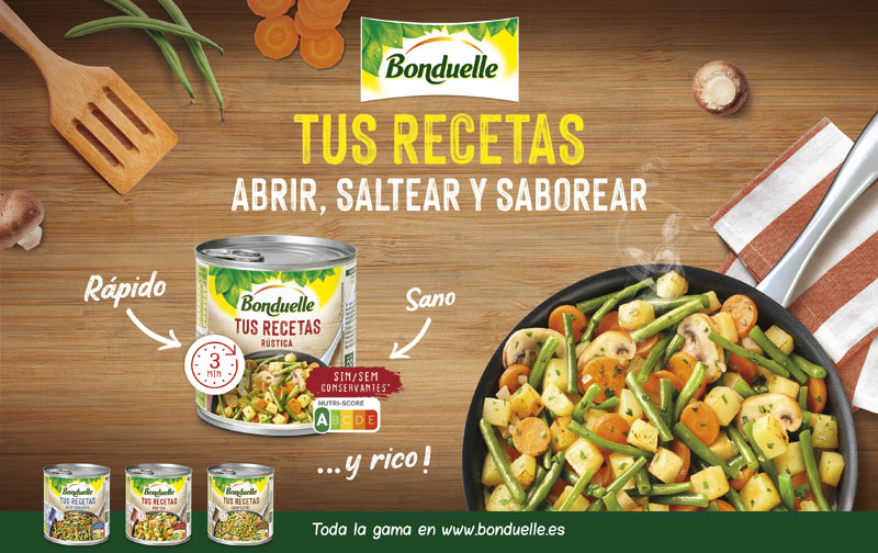 Bonduelle presenta Tus Recetas, su nueva gama saludable y práctica