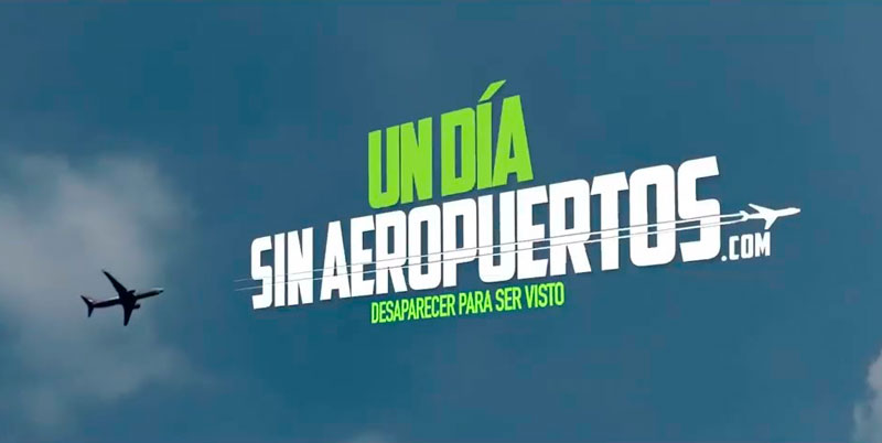 Aena señala los efectos negativos de un día sin aeropuertos