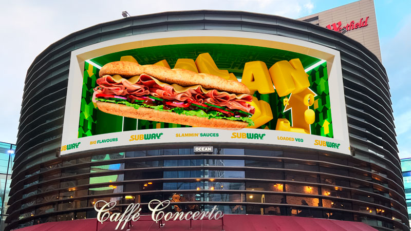 La valla de Subway que da un paso más en interactividad