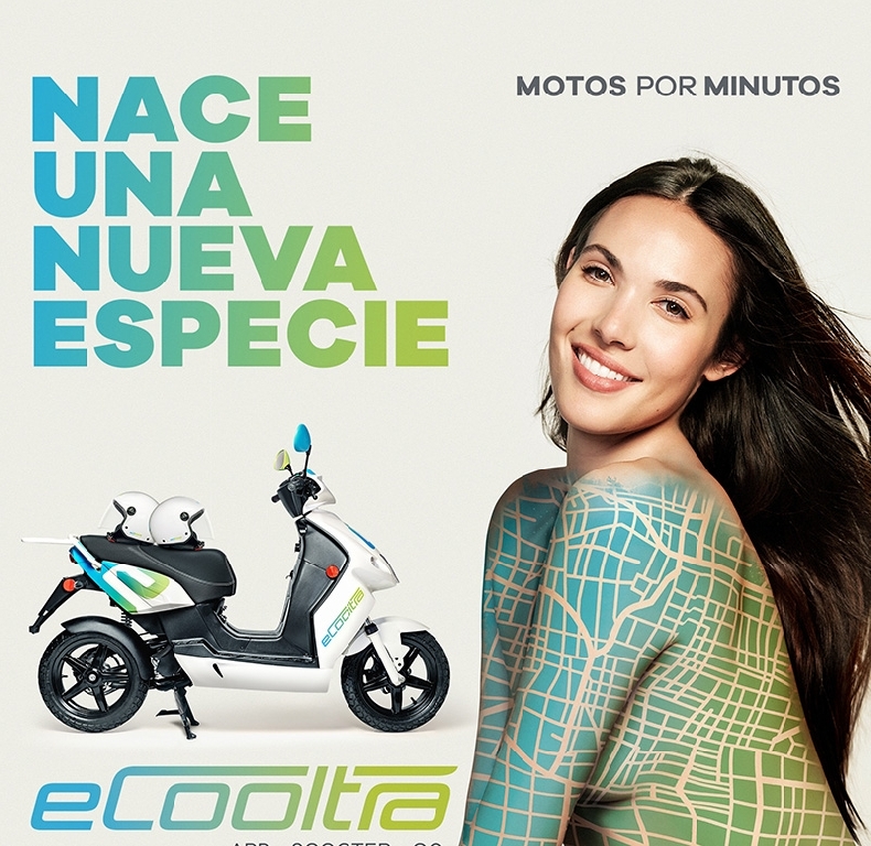 Llega eCooltra, app de alquiler de motos eléctricas por minutos