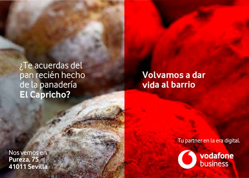 Vodafone cede sus soportes de publicidad a los negocios de barrio