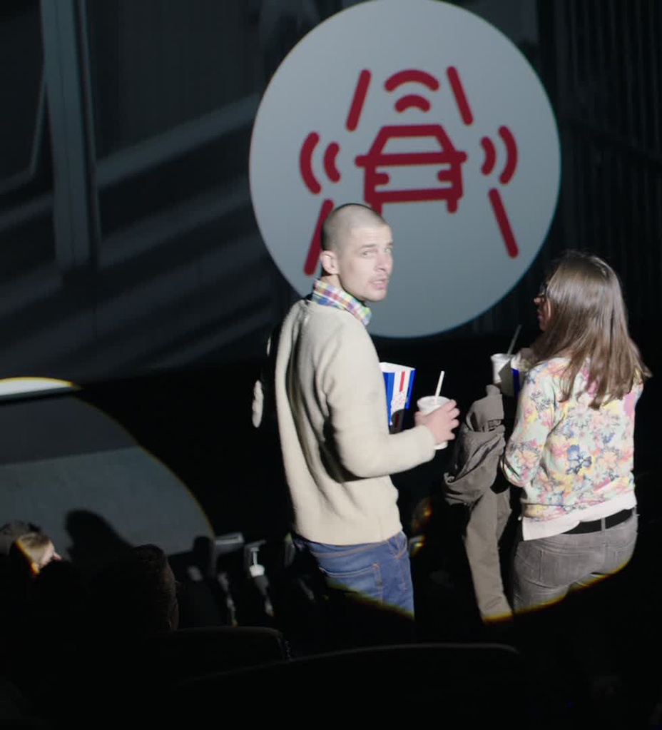 Volkswagen detecta a los que llegan tarde al cine