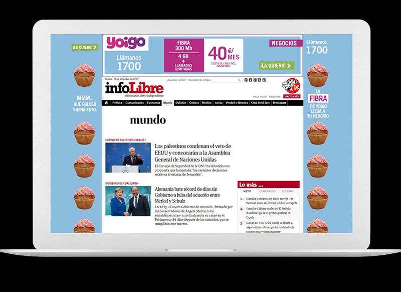 Yoigo lanza la primera campaña a CPM visible de Smartclip