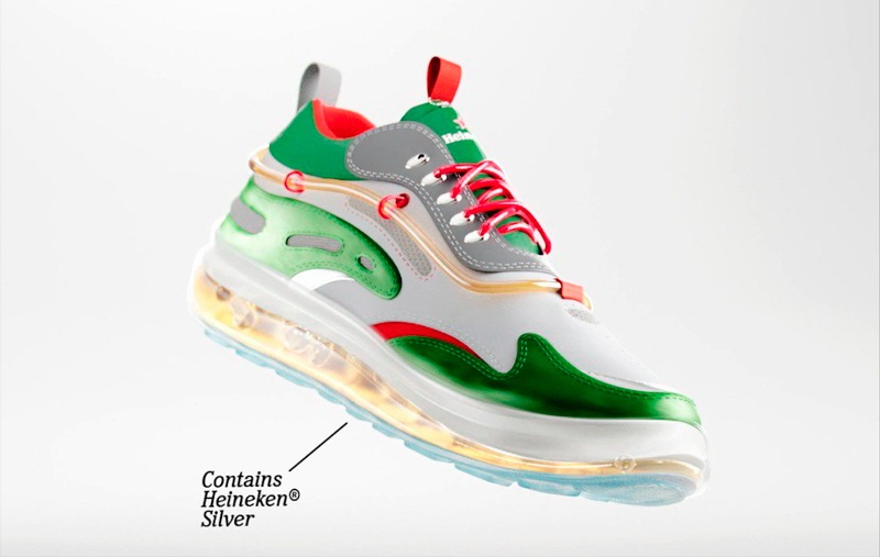 Heineken lanza unas zapatillas con cerveza en las suelas