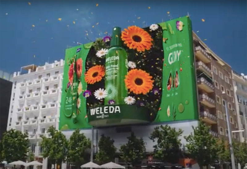 Weleda sorprende con un espectacular Fake Out Of Home