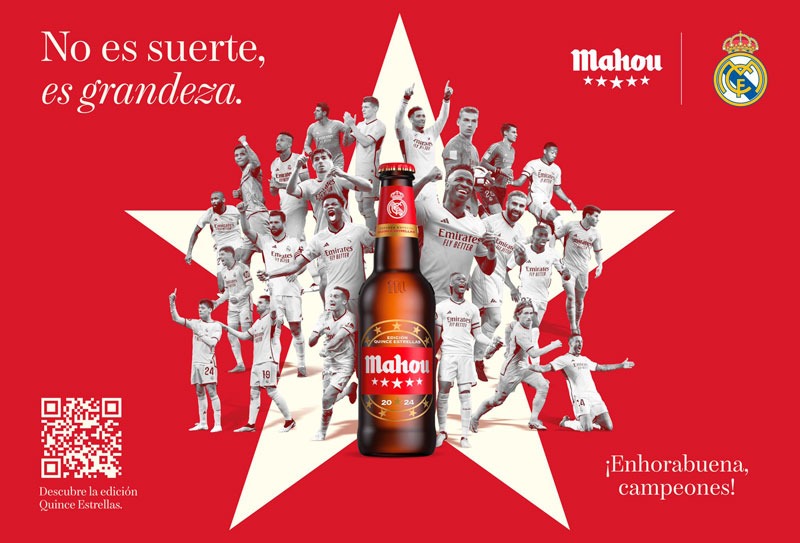 Campaña integral de Mahou parar celebrar el triunfo del Real Madrid