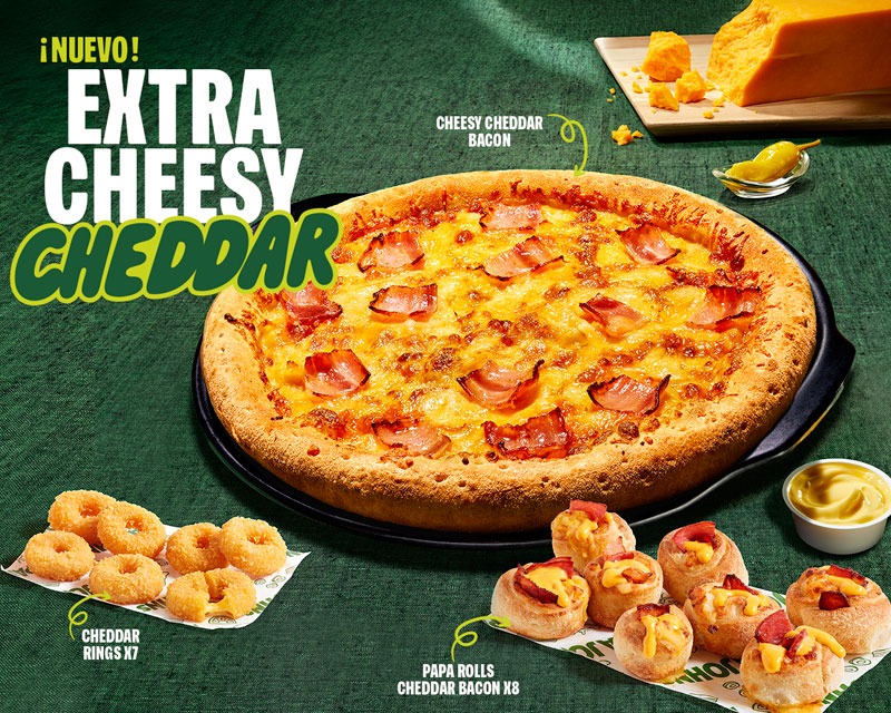 Los tres nuevos lanzamientos con Cheddar de Papa Johns