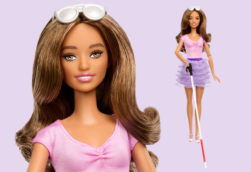 Barbie ciega y Barbie con Síndrome de Down racializada