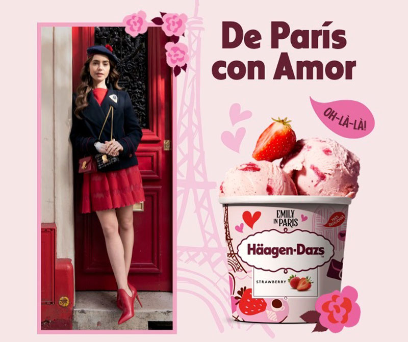 Häagen-Dazs se apunta al estreno de “Emily en París”