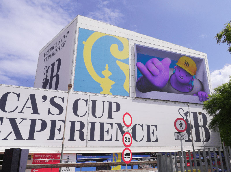 Pantalla 3D de gran formato para la America´s Cup Experience