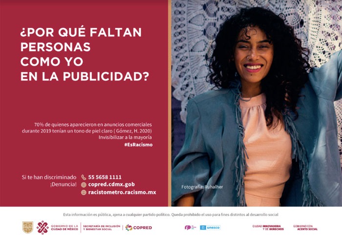 Campaña contra el racismo en México.