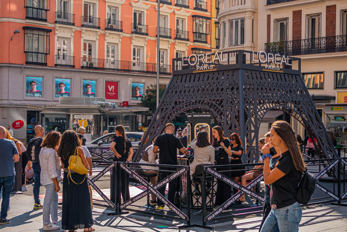 L´Oréal Paris lleva la Torre Eiffel a la Plaza de Callao.