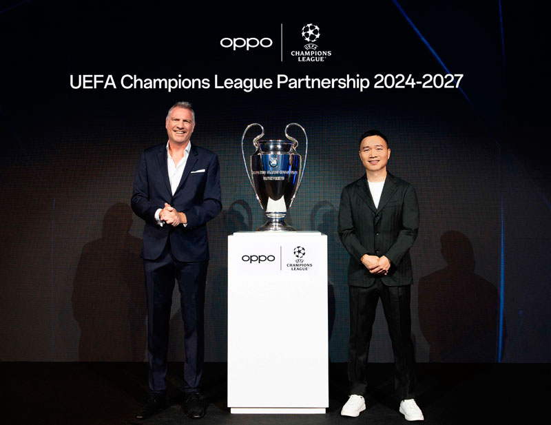 OPPO renueva su colaboración con la UEFA tres temporadas más