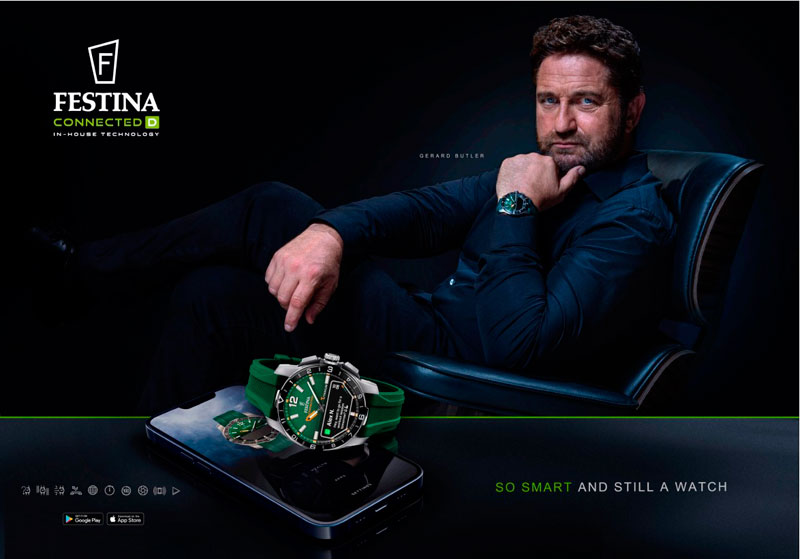 Festina elige a Gerard Butler como imagen de su última campaña