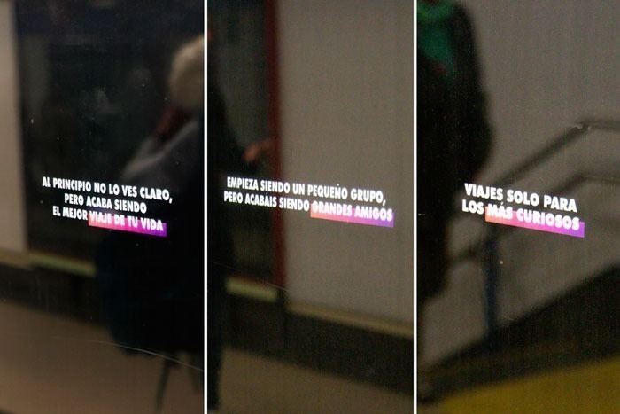 Huakai, la agencia de viajes en grupo, lanza una campaña en el metro.