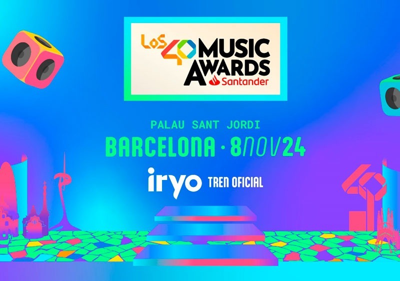 iryo, tren oficial de LOS40 Music Awards  Santander 2024