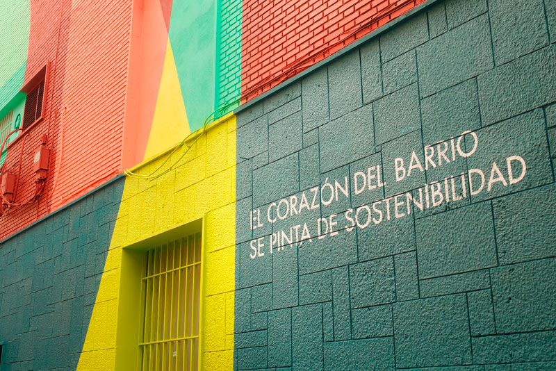 Murales sostenibles de Ecoembes en Madrid