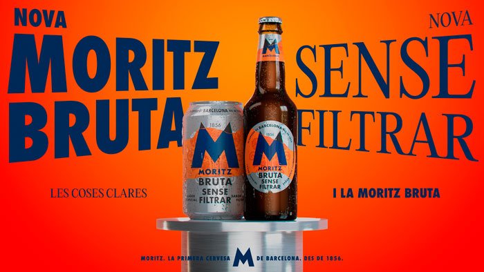 Bruta, la nueva cerveza Moritz sin filtrar.