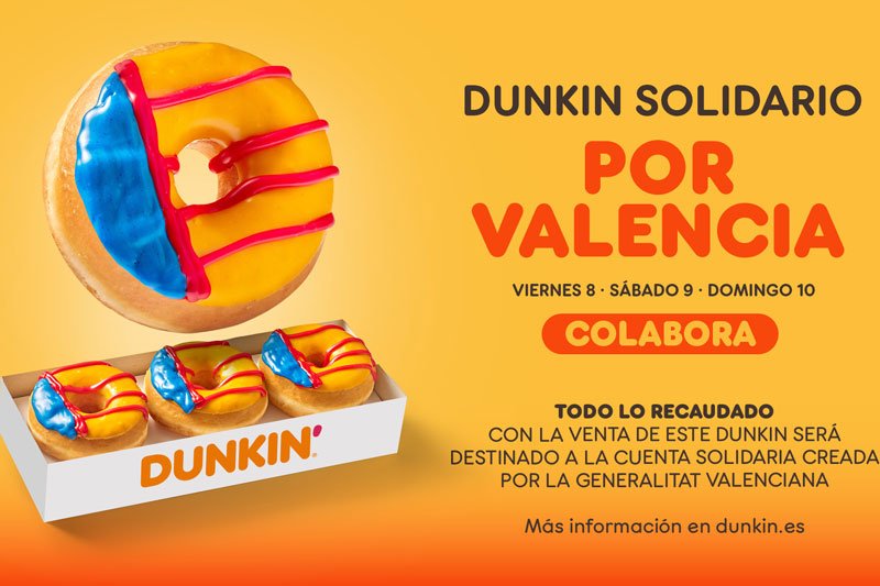 Dunkin´solidario para ayudar a los afectados por la DANA