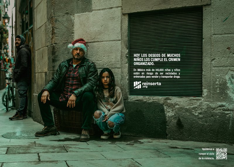 "Bad Santa", campaña para proteger a los menores del crimen organizado