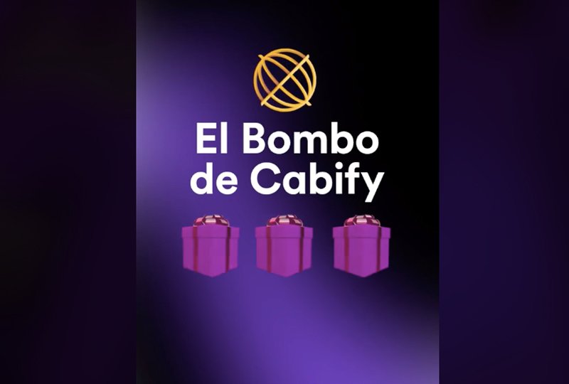 "El Bombo de Cabify" sortea premios por cada trayecto