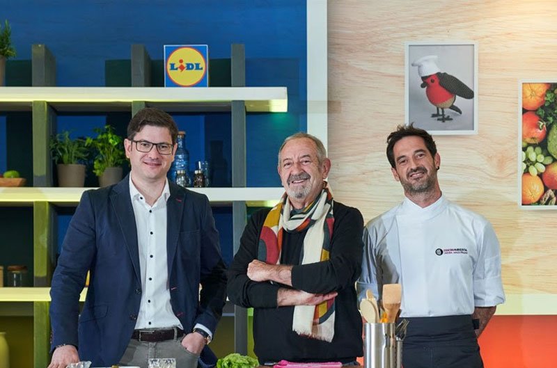 Lidl monta un "showcooking" con Karlos y Joseba Arguiñano