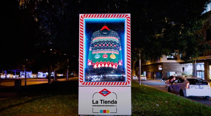 El jersey de la Navidad, campaña del Metro de Madrid.