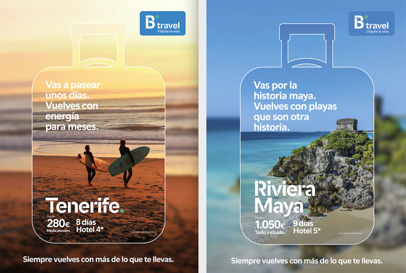 Una maleta se va sola de vacaciones con B travel