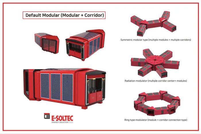 CES 2025: E-Soltec es un refugio modular en forma de cubo que funciona de manera independiente.