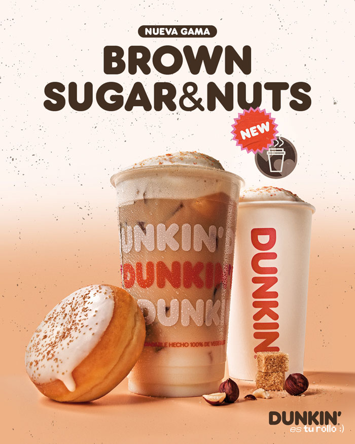 Dunkin´lanza su nueva gama Brown Sugar & Nuts.