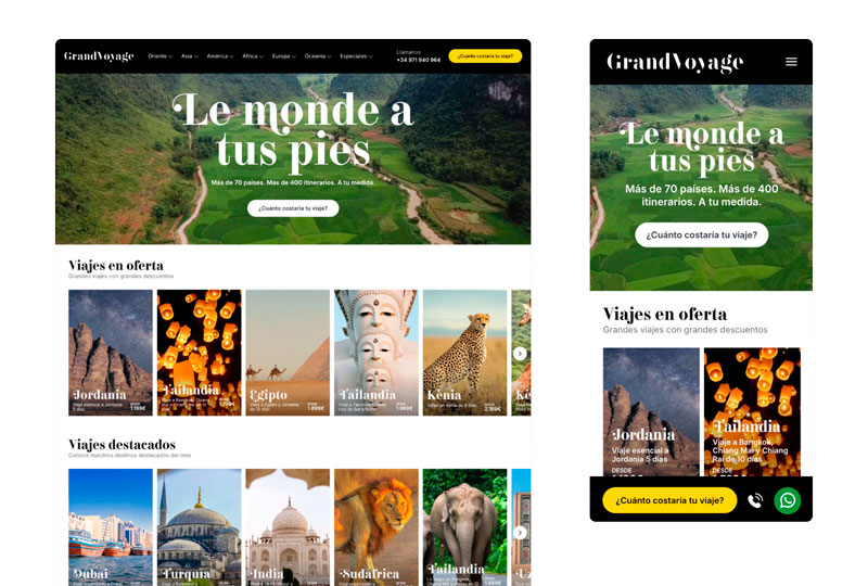 GrandVoyage estrena web bajo la dirección creativa de Toni Segarra