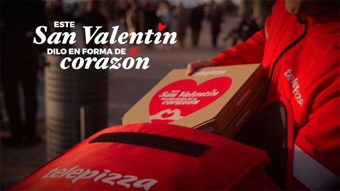 Campaña de Telepizza por San Valentín.