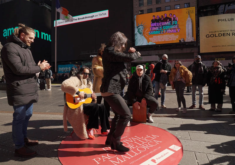 Flashmob de flamenco en en el corazón de Nueva York