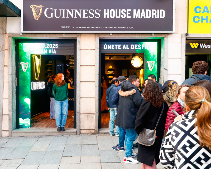 Guinness inaugura una "pop-up" en el centro de Madrid